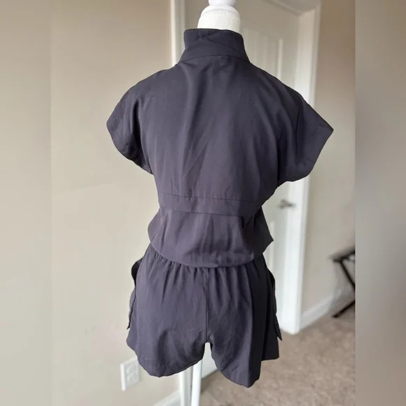 BCBGeneration Charcoal Romper - Picture 2 of 11